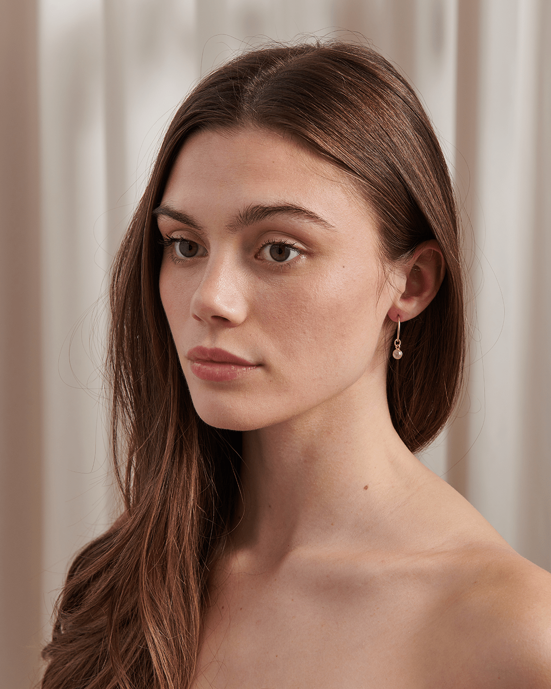 Rose Quartz Hoops - Gemlet