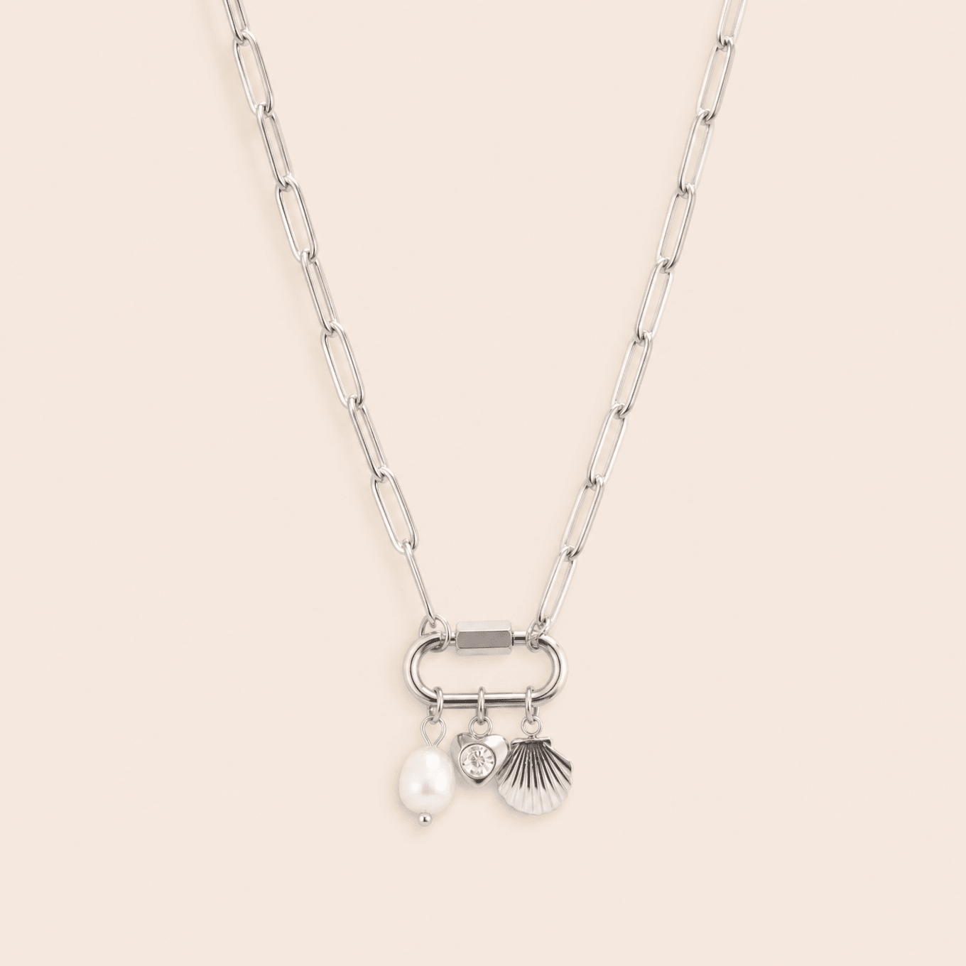 Sea Shell Carabiner Necklace - Gemlet