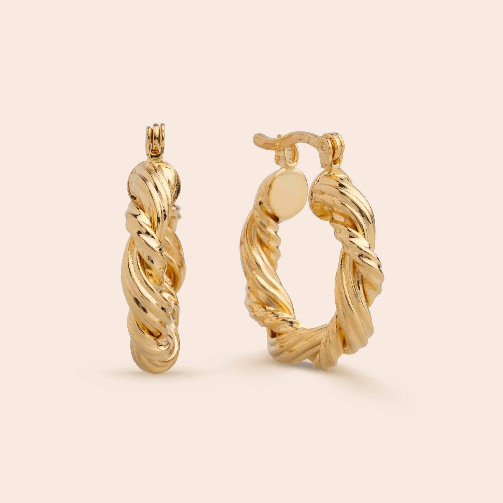 Straw Twist Hoops - Gemlet