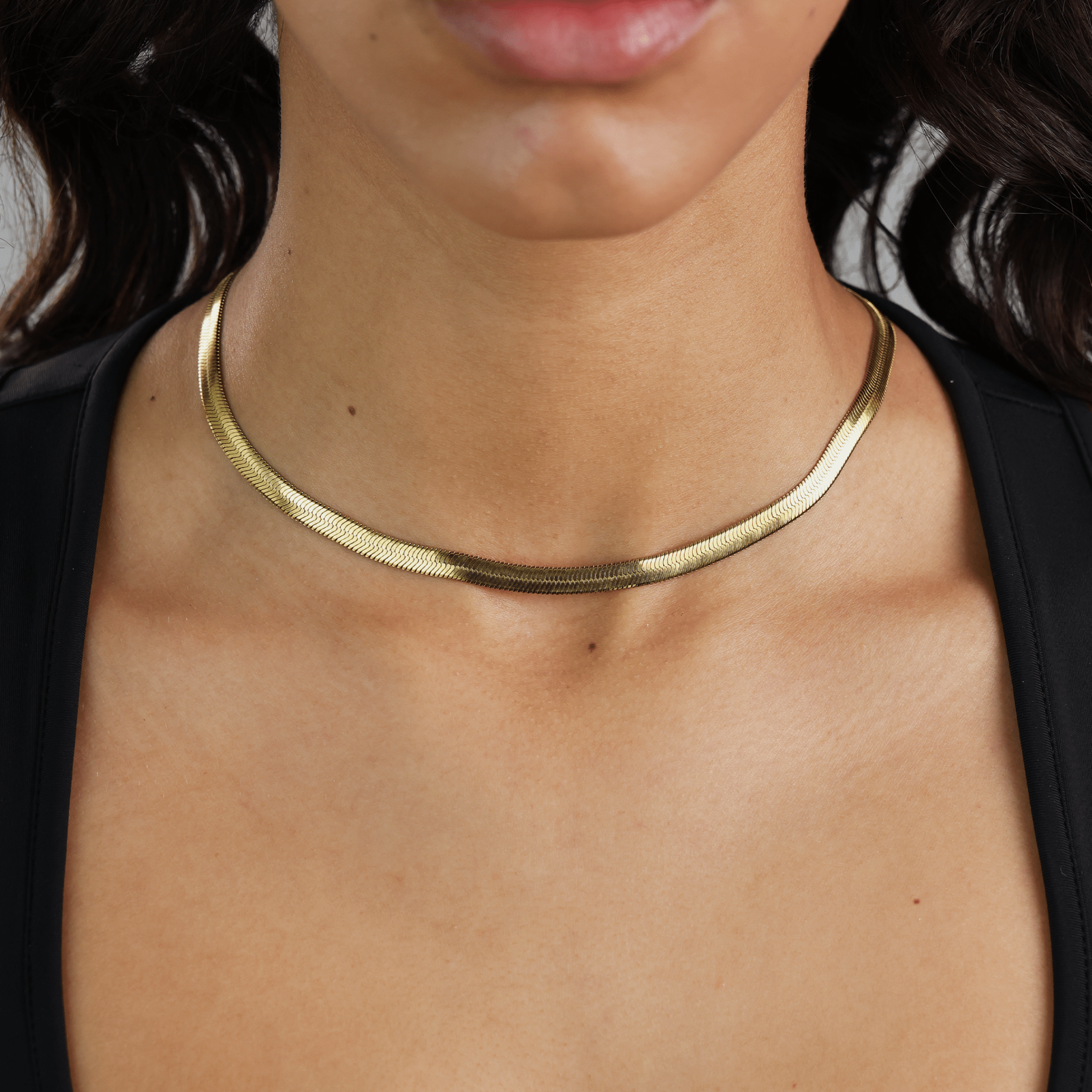 Thick Herringbone Necklace - Gemlet