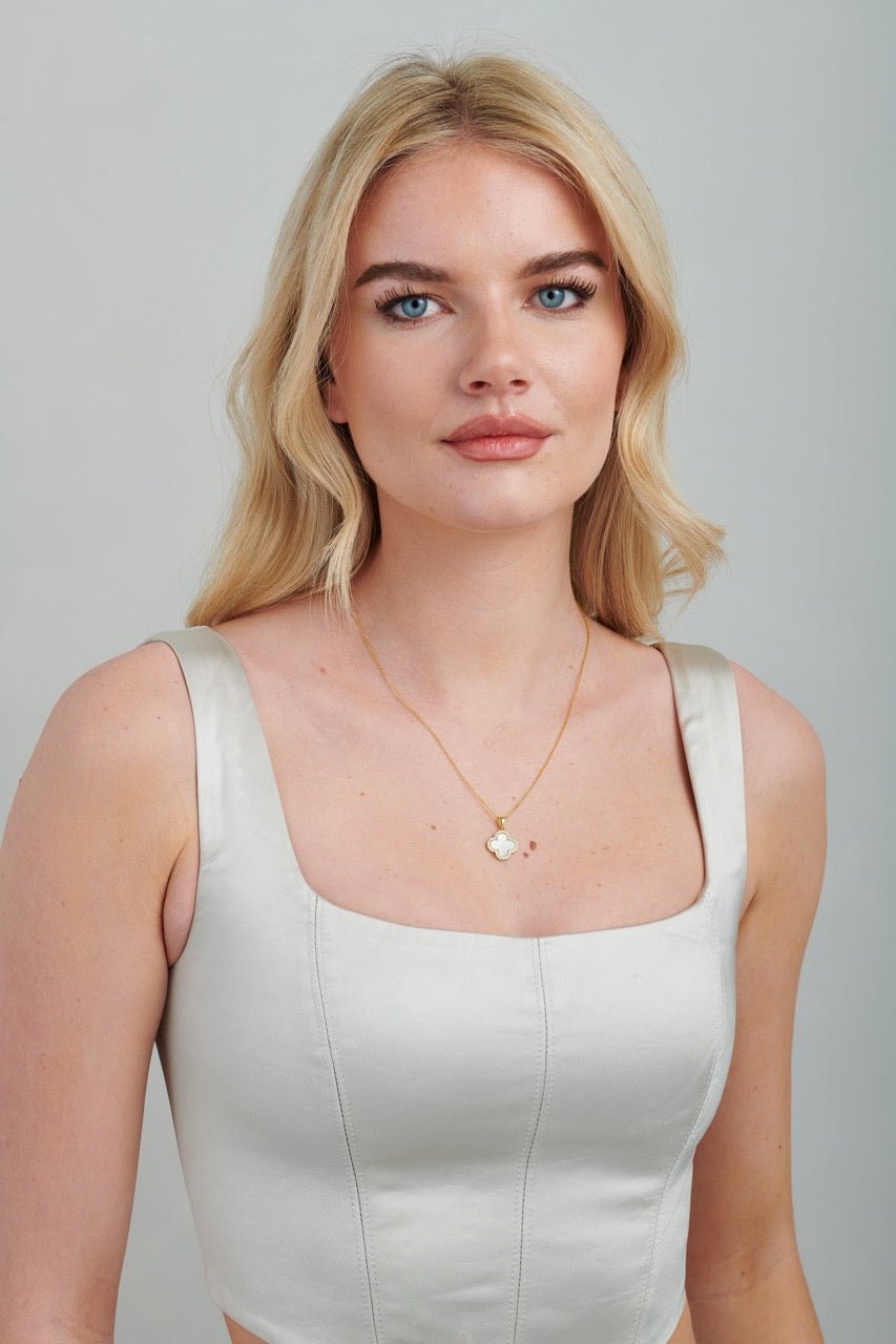 White Clover CZ Necklace - Gemlet