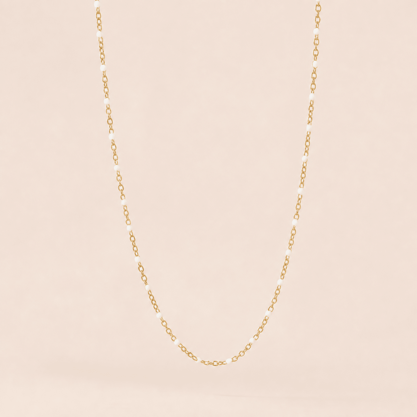 White Enamel Necklace - Gemlet