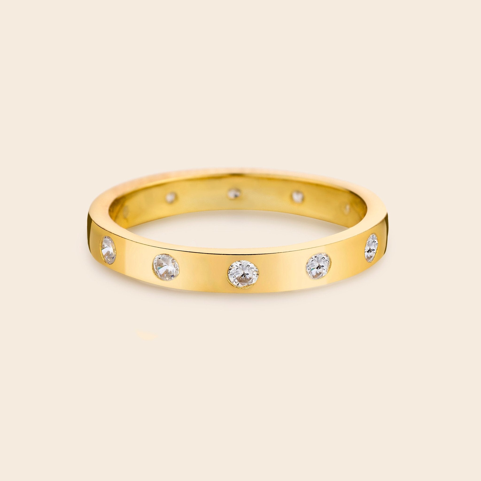 Wide Band CZ Ring - Gemlet
