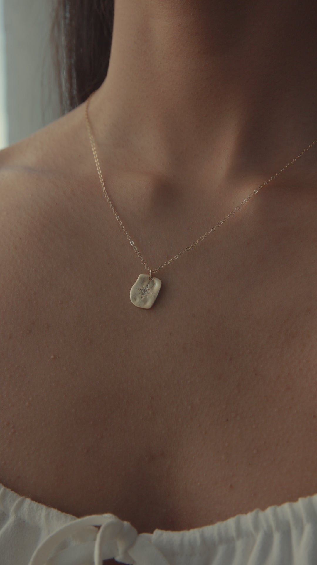 Northern Star Tag Pendant Necklace