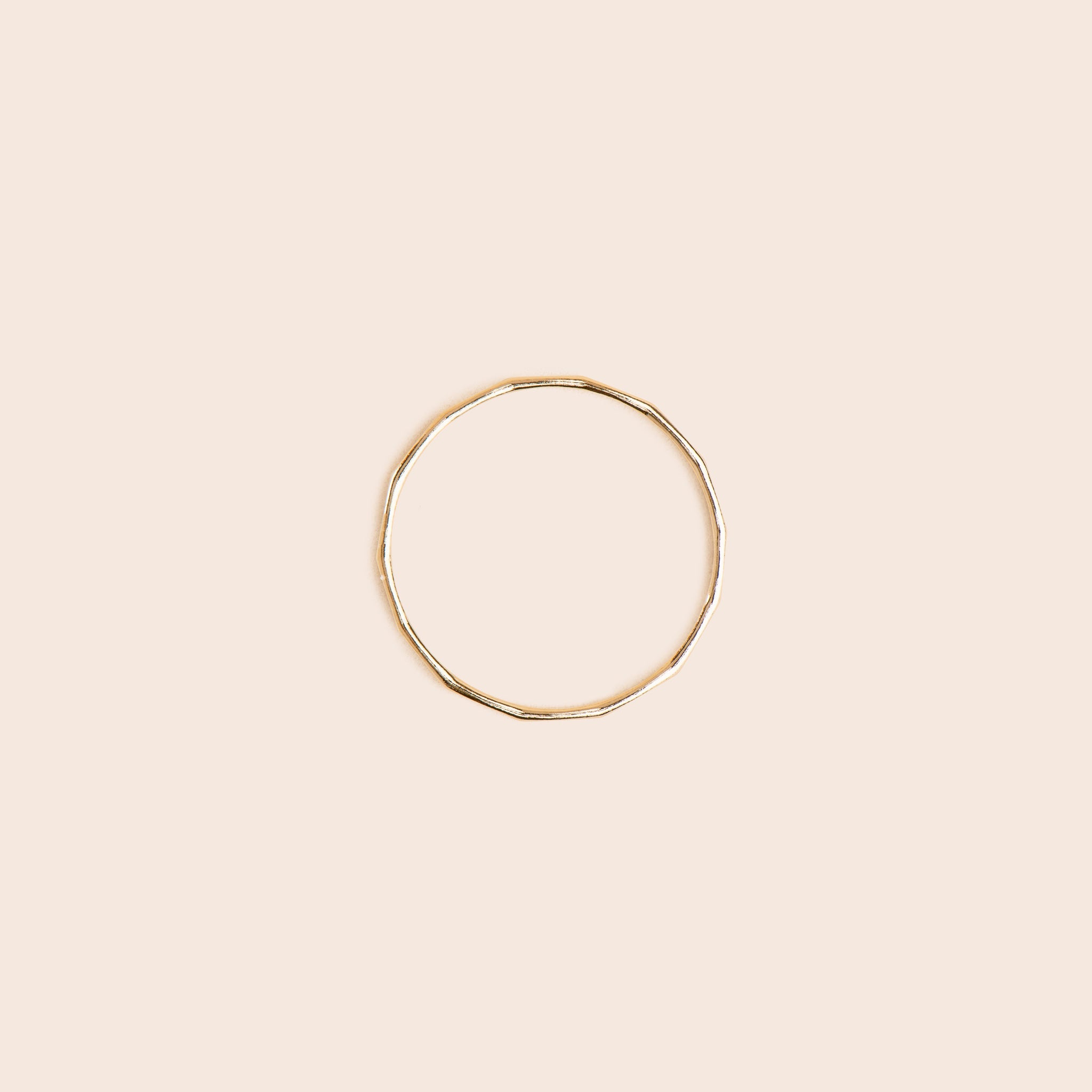 Hammered - Gold Filled Stacking Ring - Gemlet