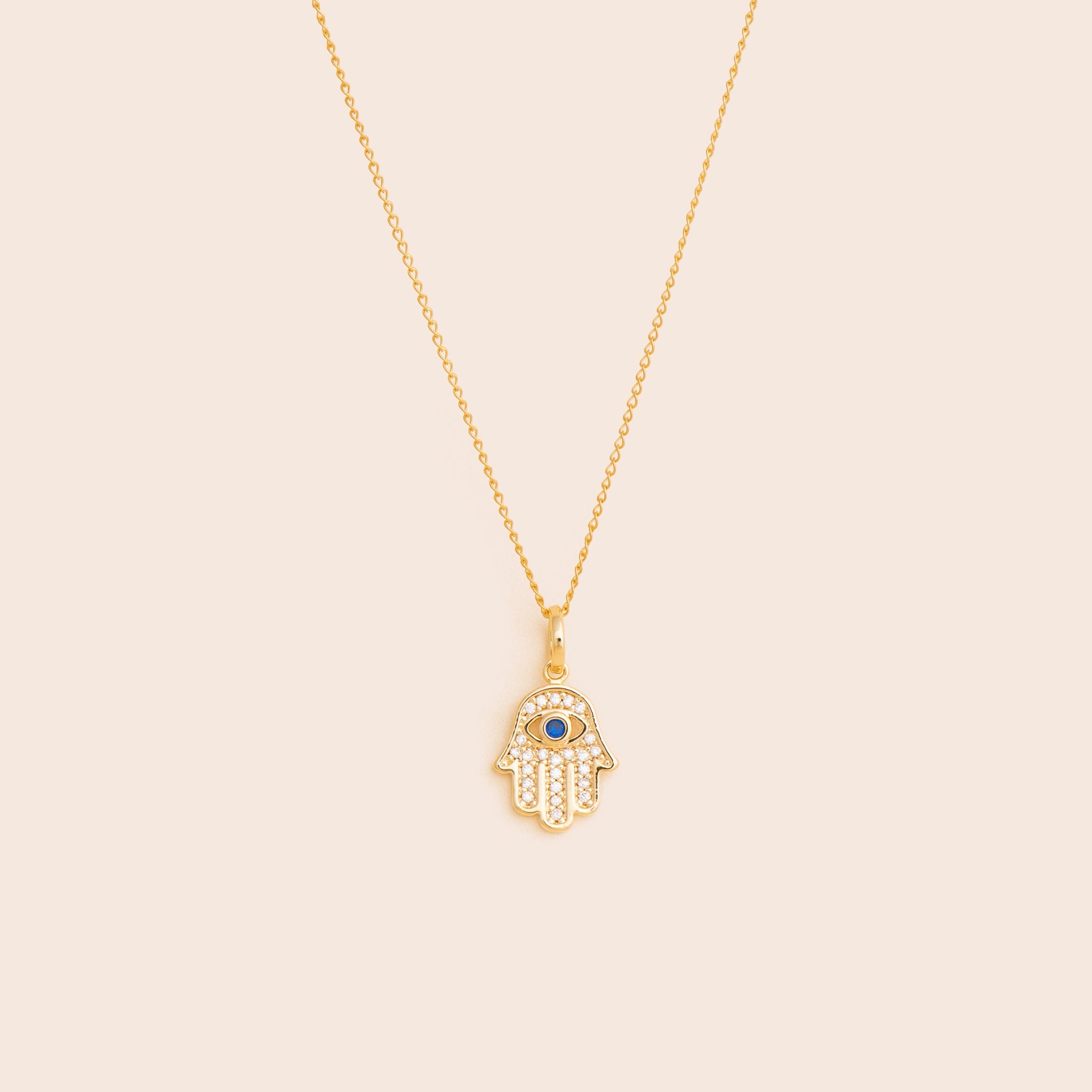 Hand of Hamsa Necklace - Gold Filled - Gemlet
