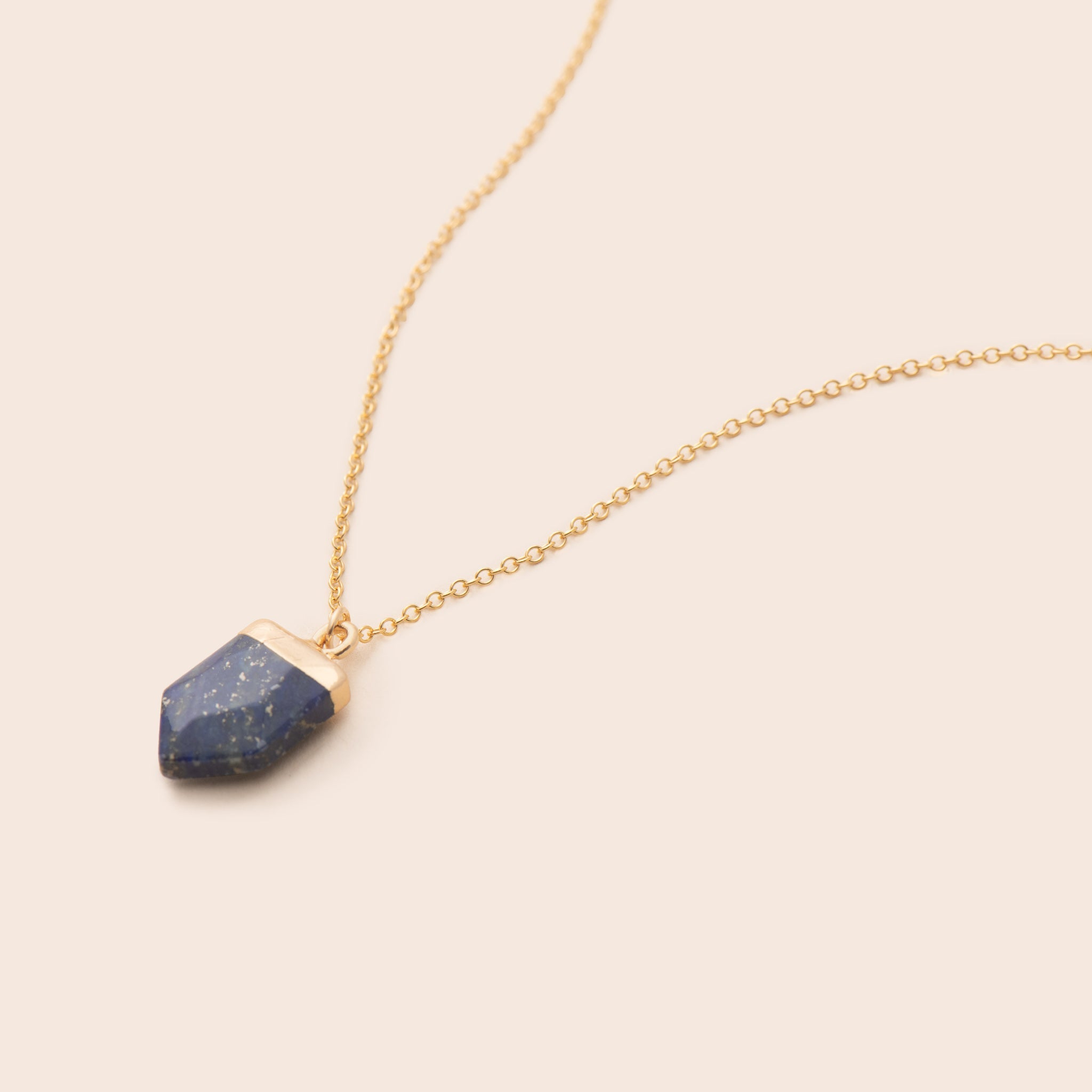 Lapis Lazuli Shield Necklace - Gemlet