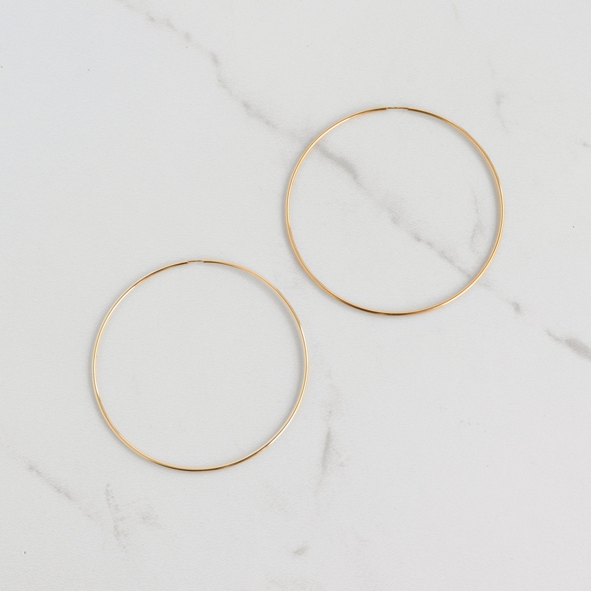 Large Sleeper Hoop Earrings - Gemlet