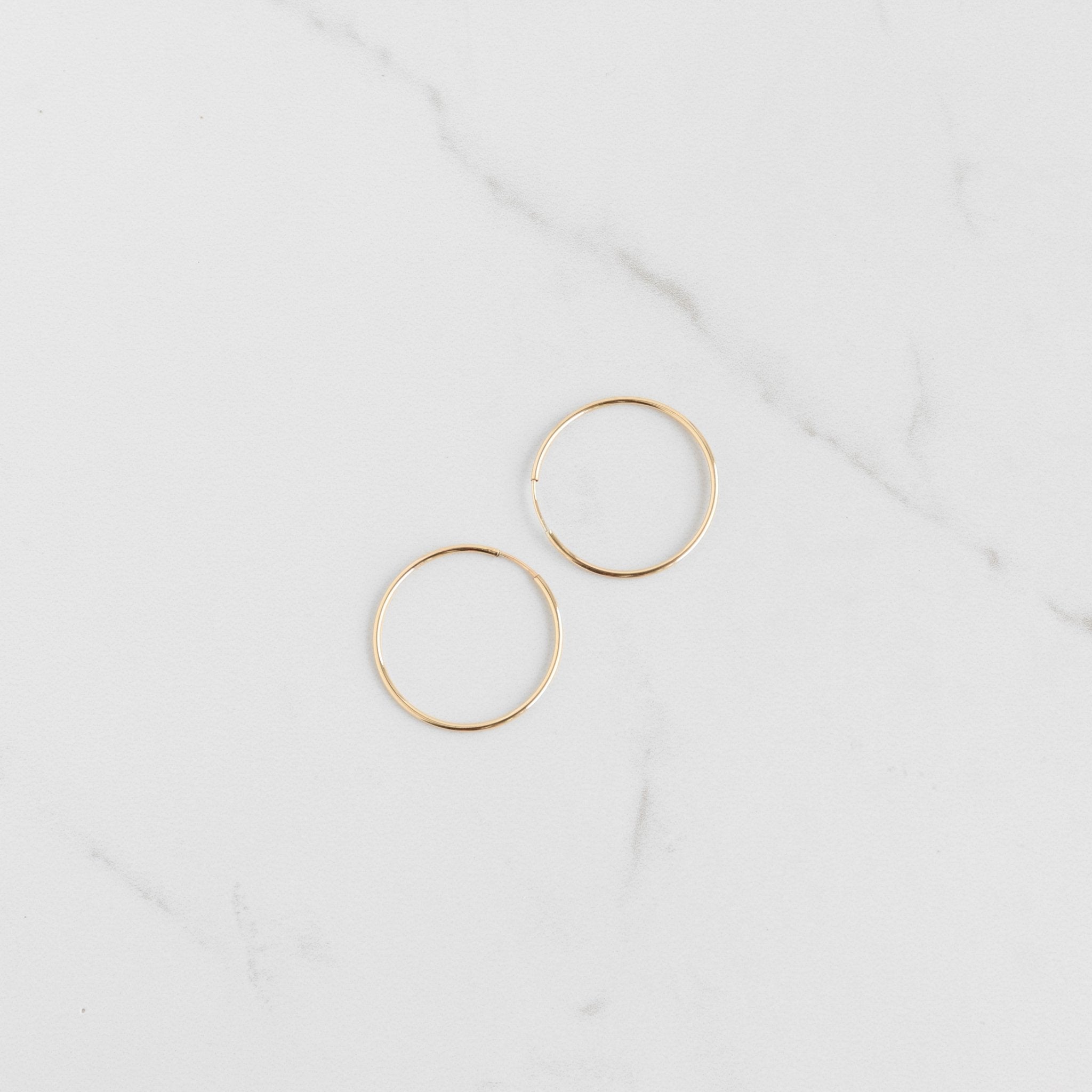 Large Sleeper Hoop Earrings - Gemlet