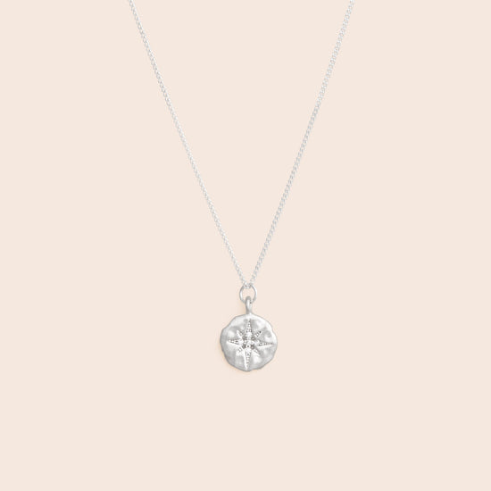 Northern Star Medallion Necklace - Sterling Silver - Gemlet