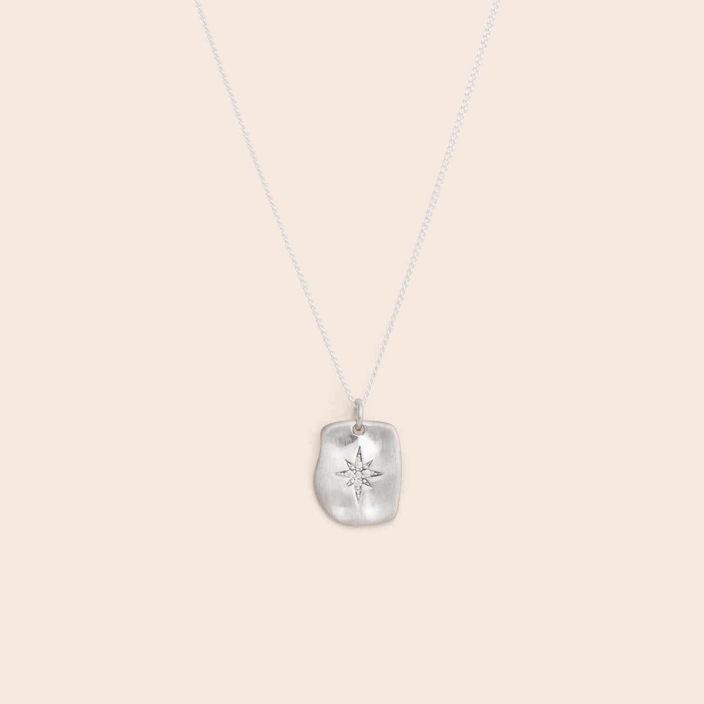 Northern Star Tag Necklace - Sterling Silver - Gemlet