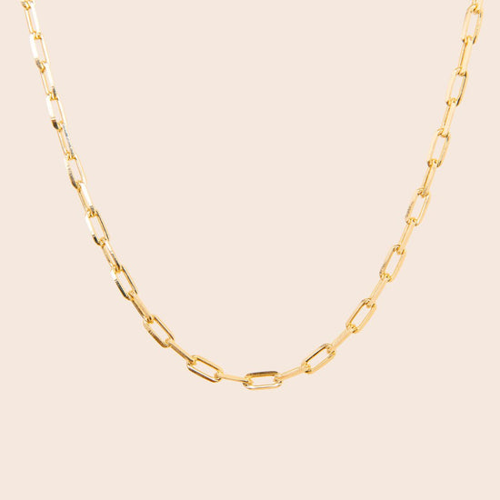 Rounded Paperclip Chain Necklace - Gemlet