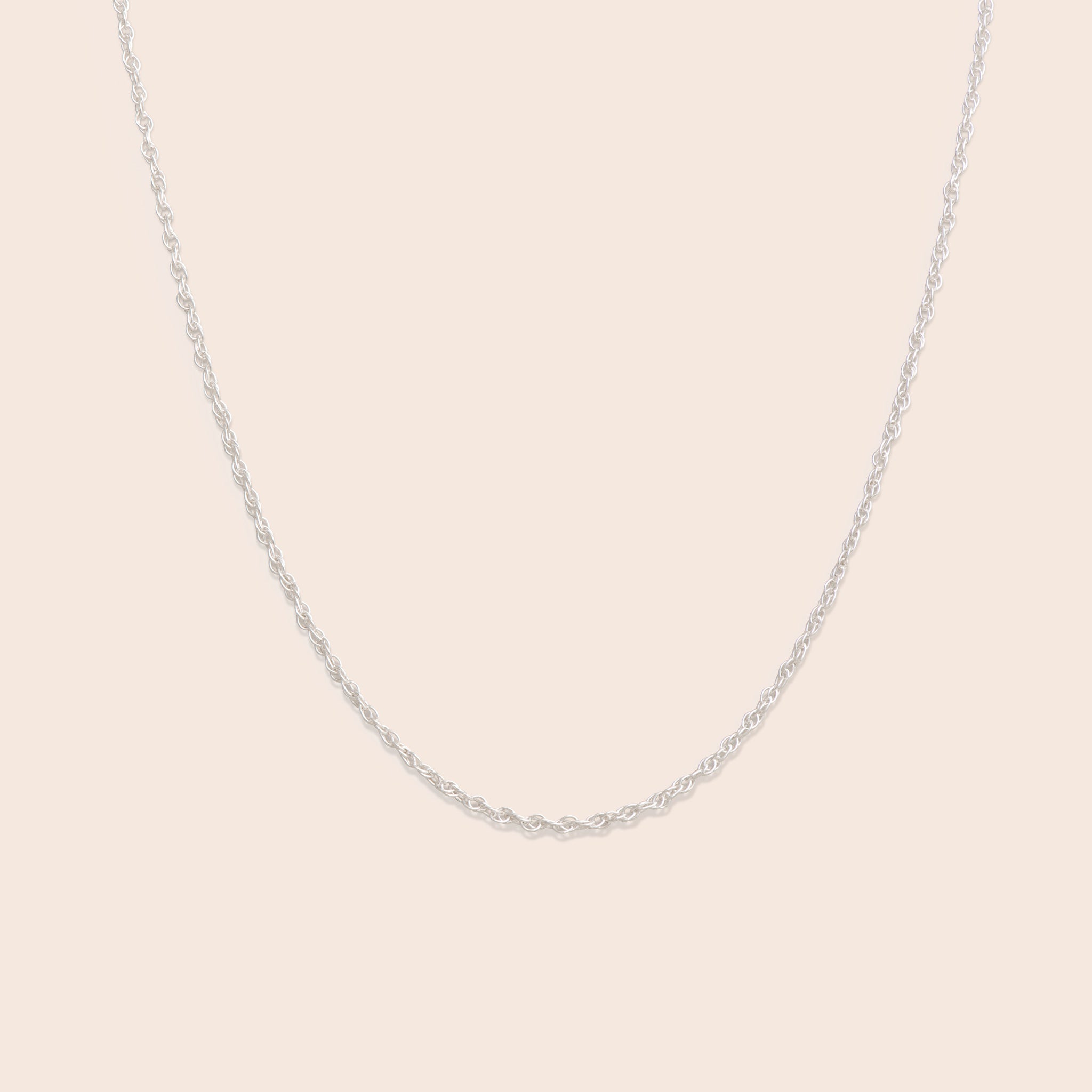Silver Rope Chain Necklace - Gemlet