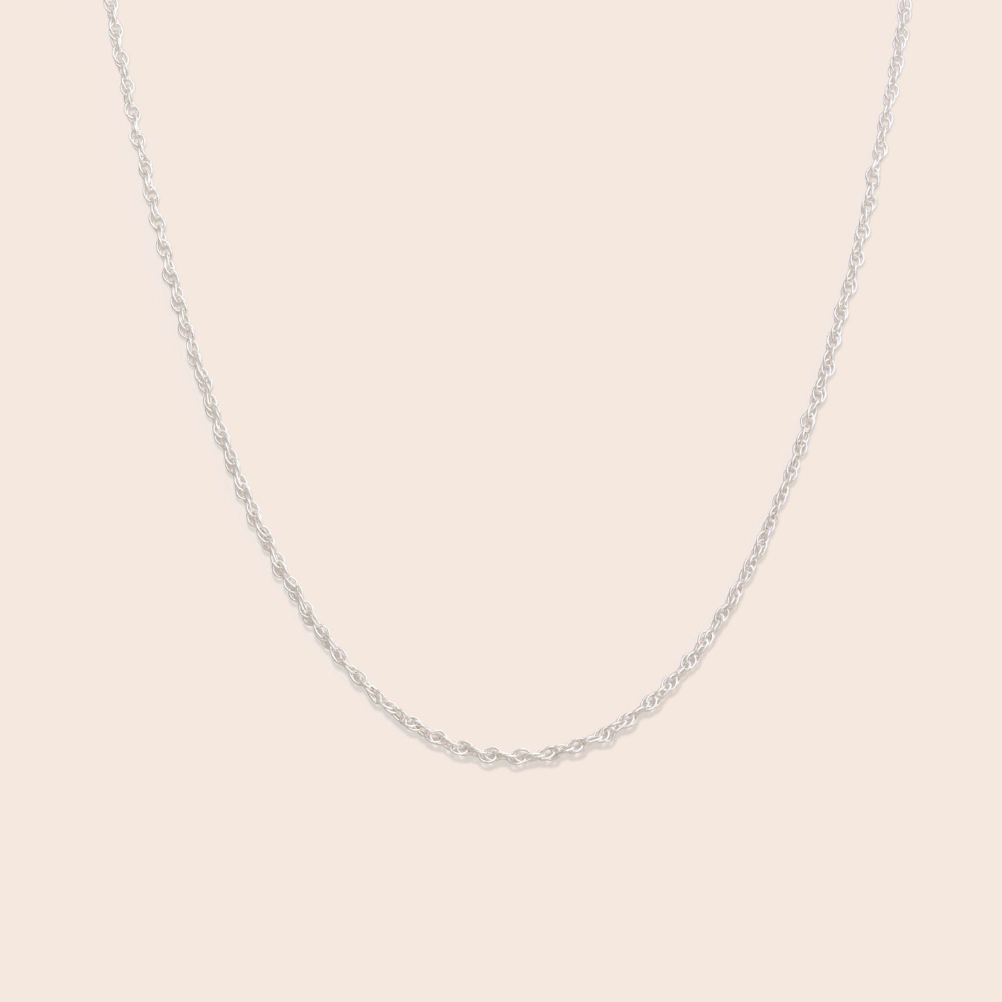 Silver Rope Chain Necklace - Gemlet