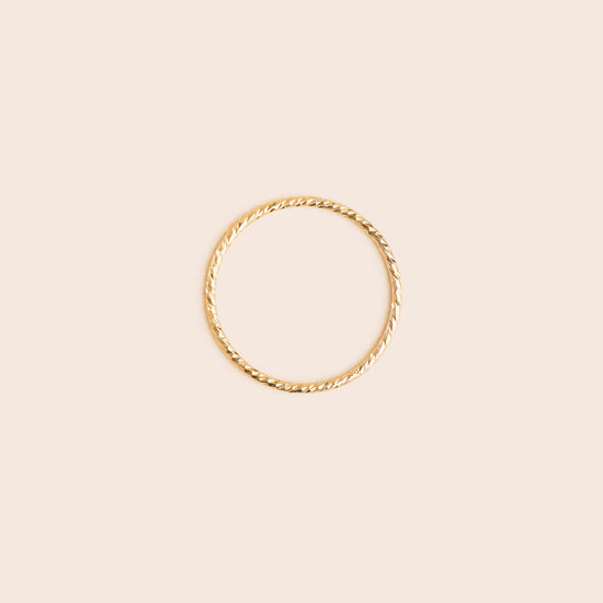 Sparkle Twist - Gold Filled Stacking Ring - Gemlet
