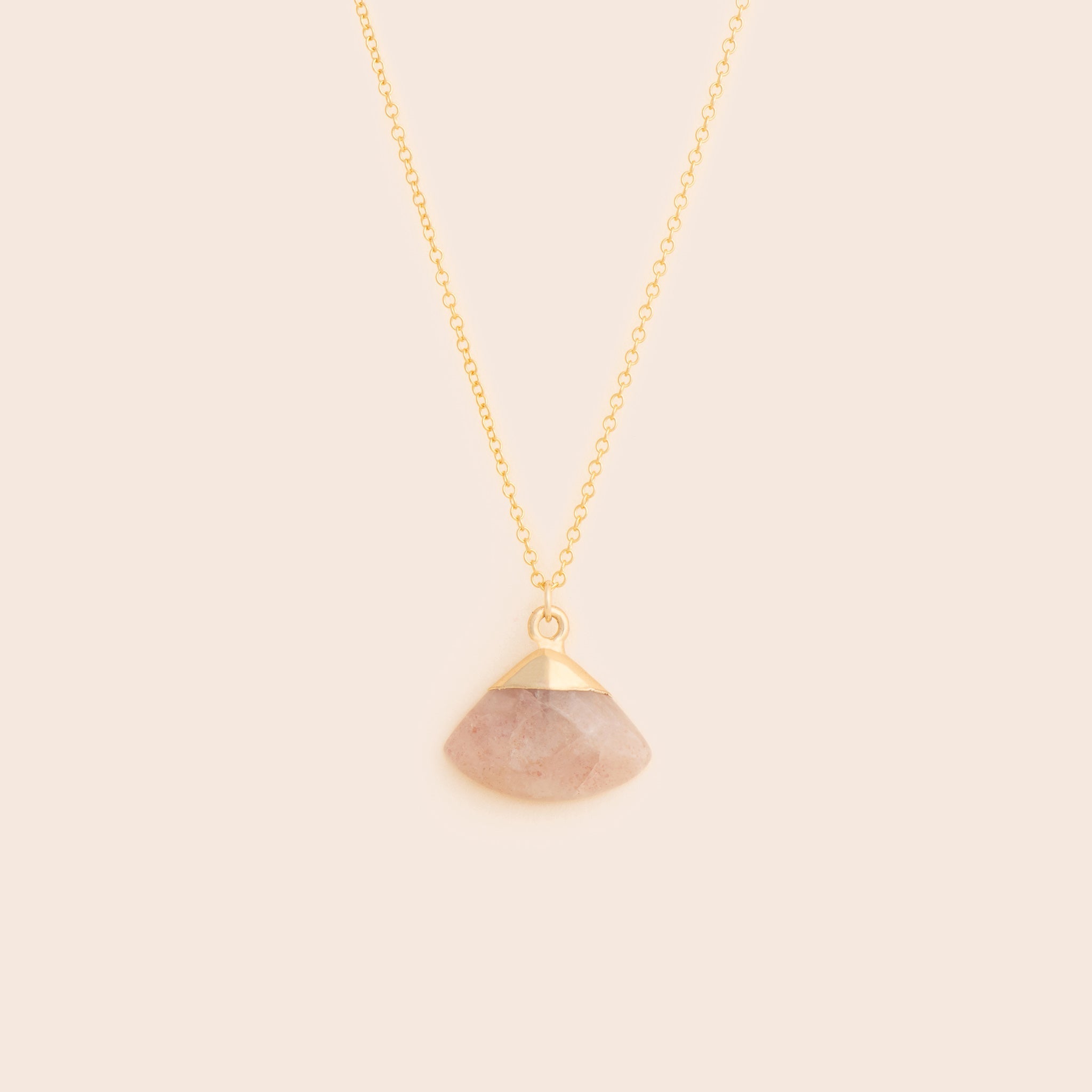 Sunstone Fan Necklace - Gemlet