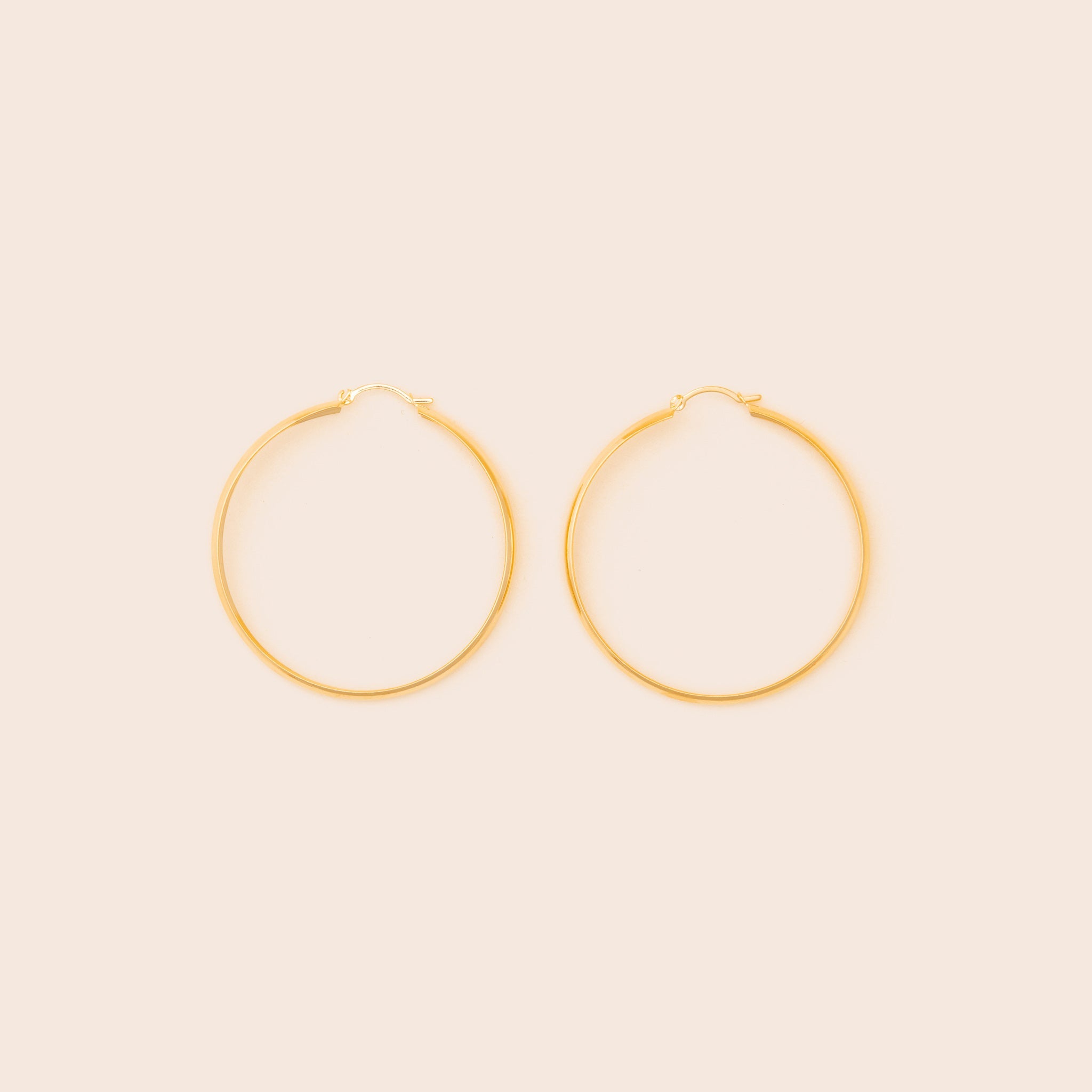 Super Lightweight Large Hoop Earrings - Gemlet
