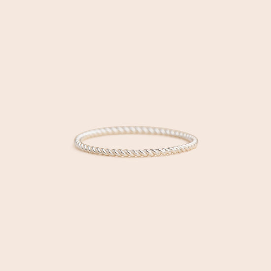 Twisted Band - Sterling Silver Stacking Ring - Gemlet