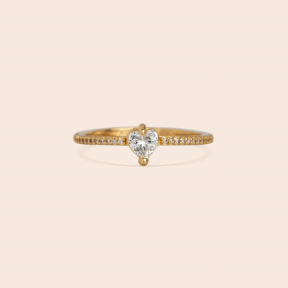 CZ Heart Ring