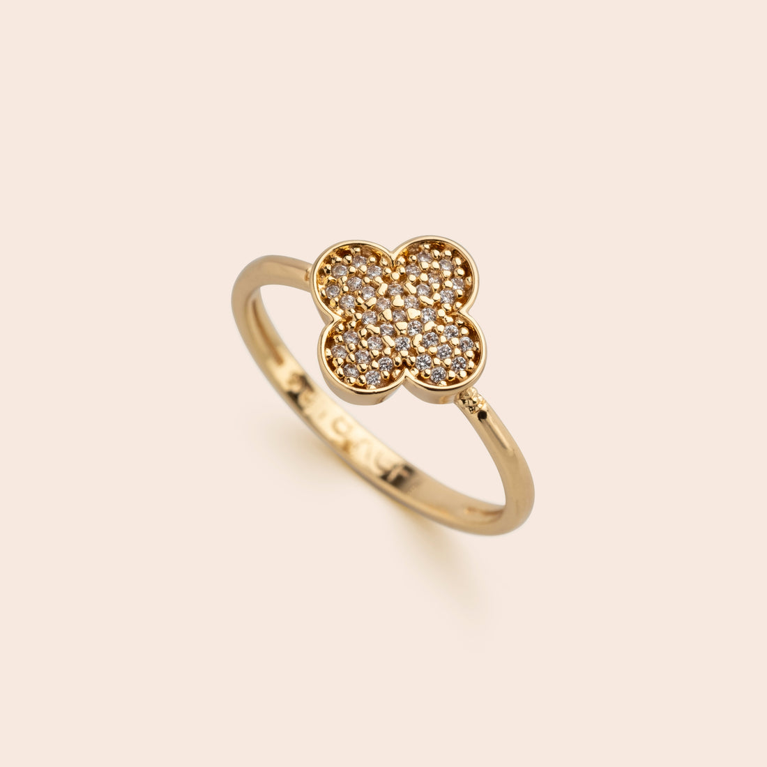 Clover CZ Ring