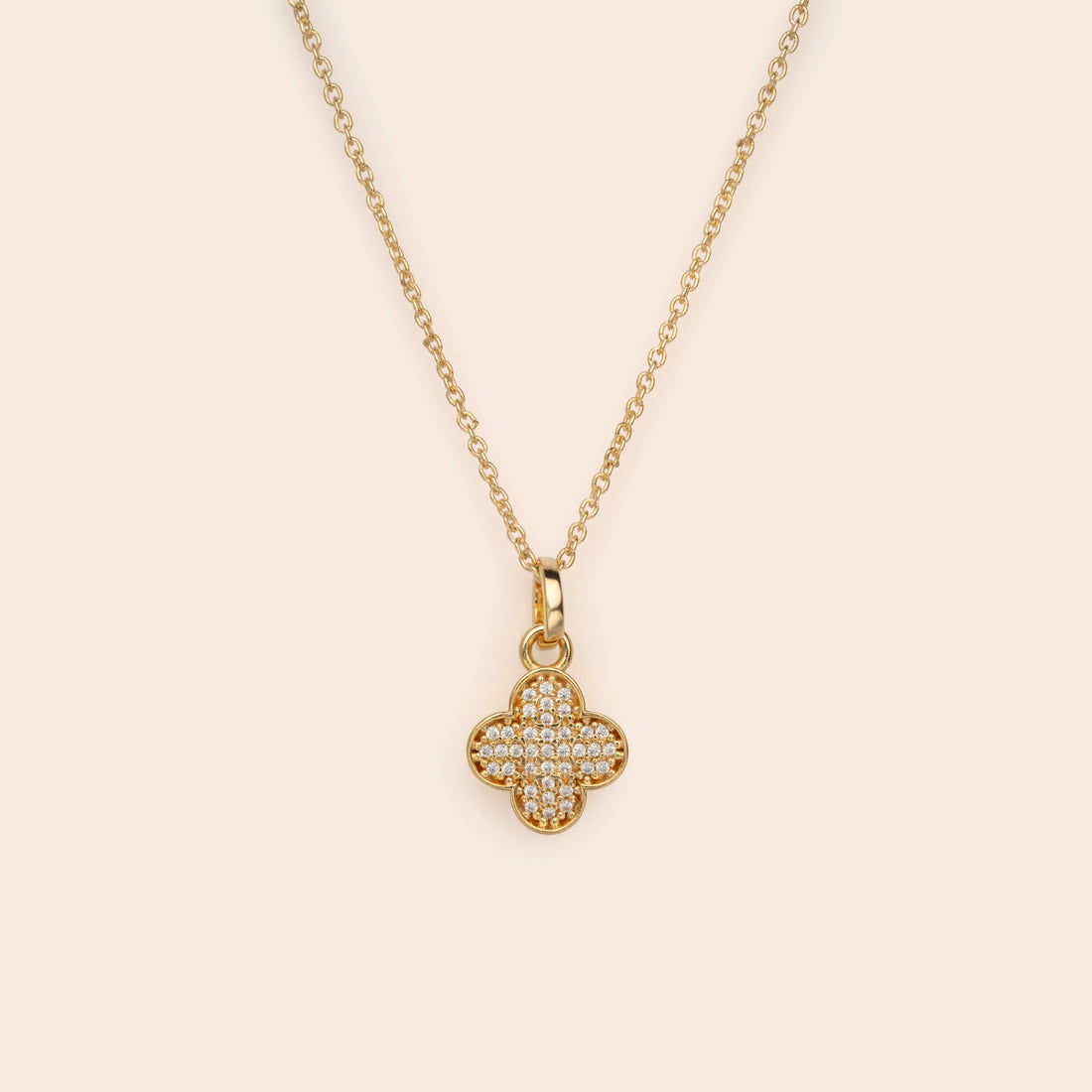 Clover CZ Necklace