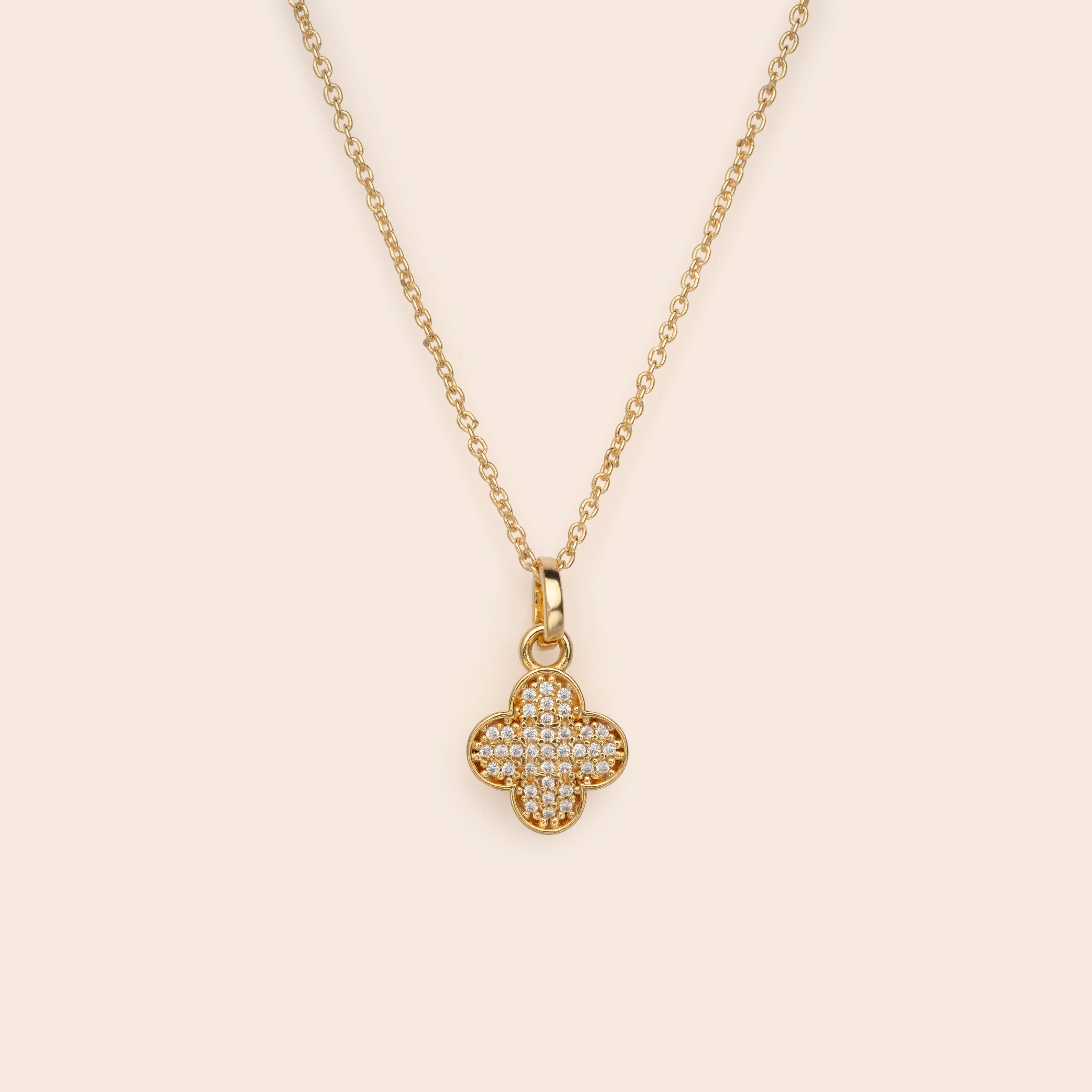 Clover CZ Necklace