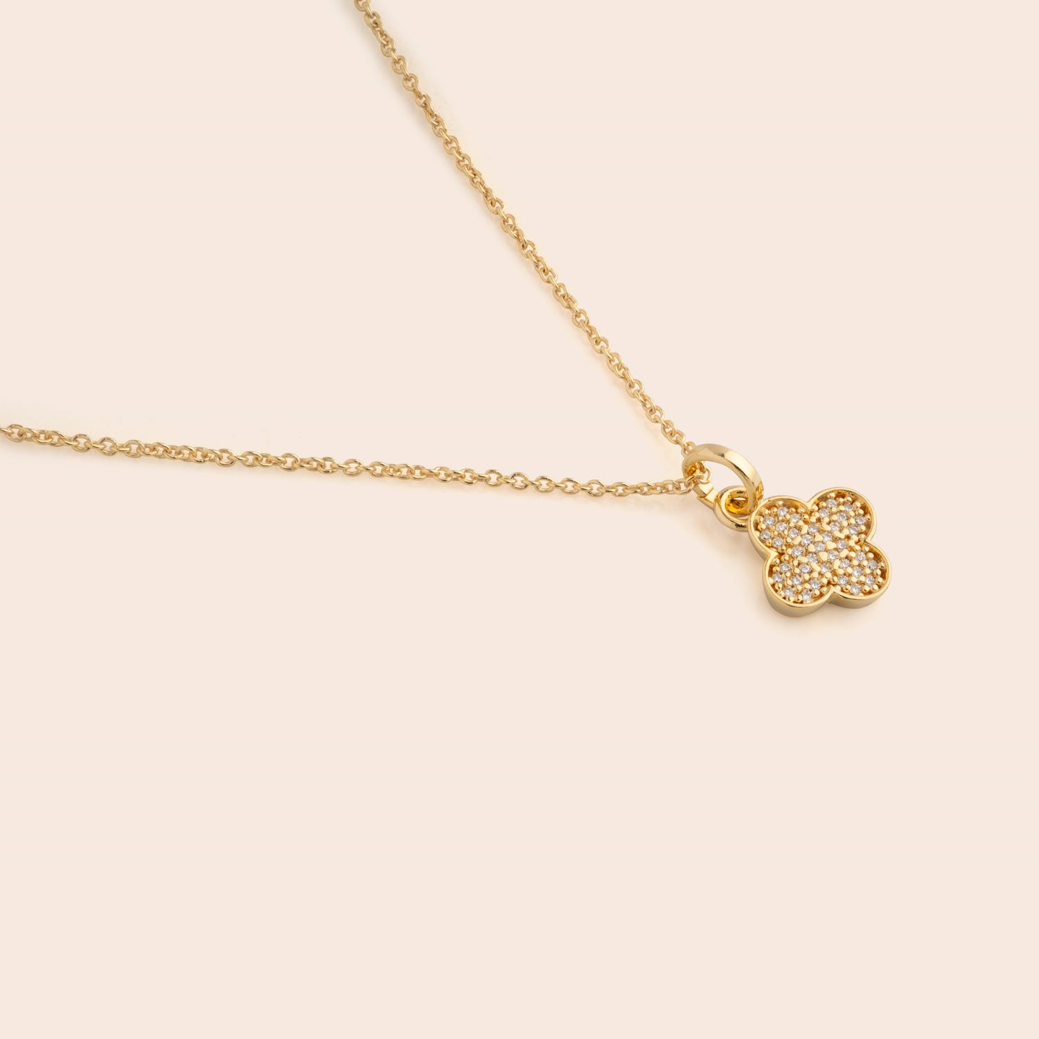 Clover CZ Necklace