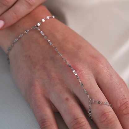 Dapped Oval Hand Chain