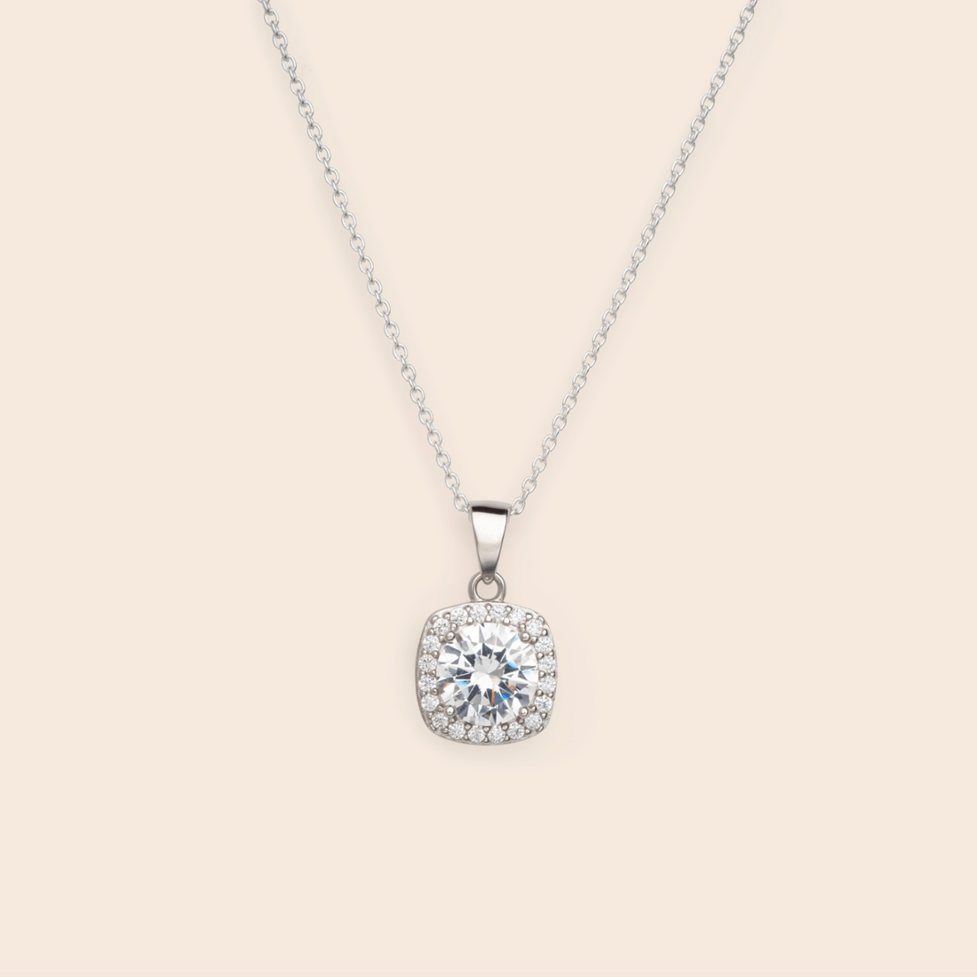 Big CZ Pendant Necklace - Gemlet