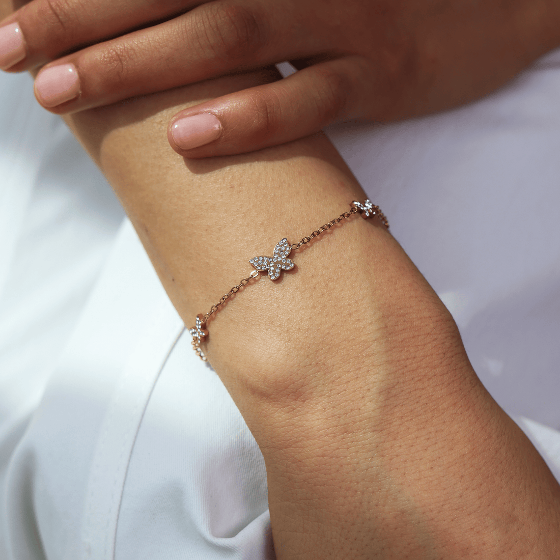 Butterfly Charm Bracelet - Gemlet