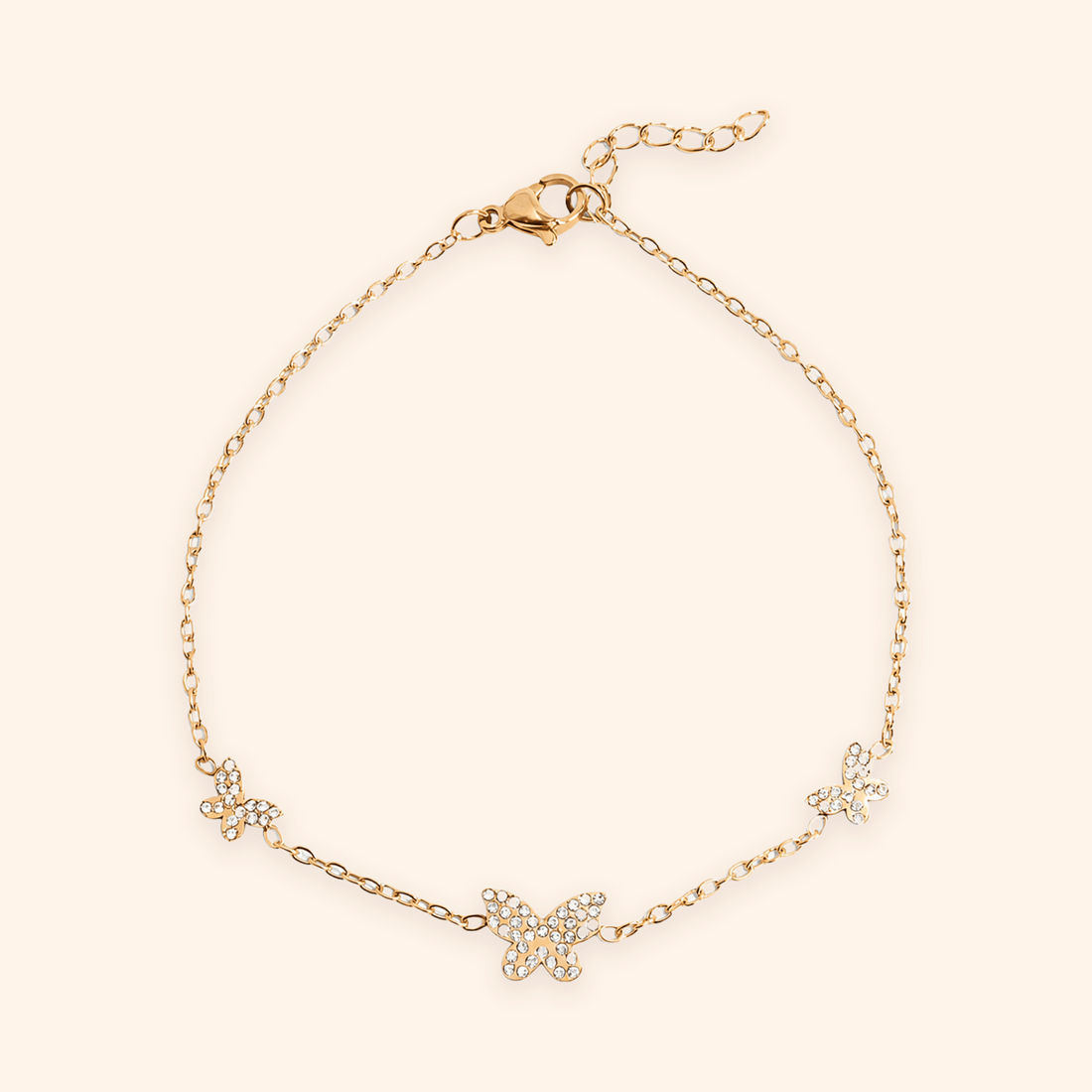 Butterfly Charm Bracelet - Gemlet