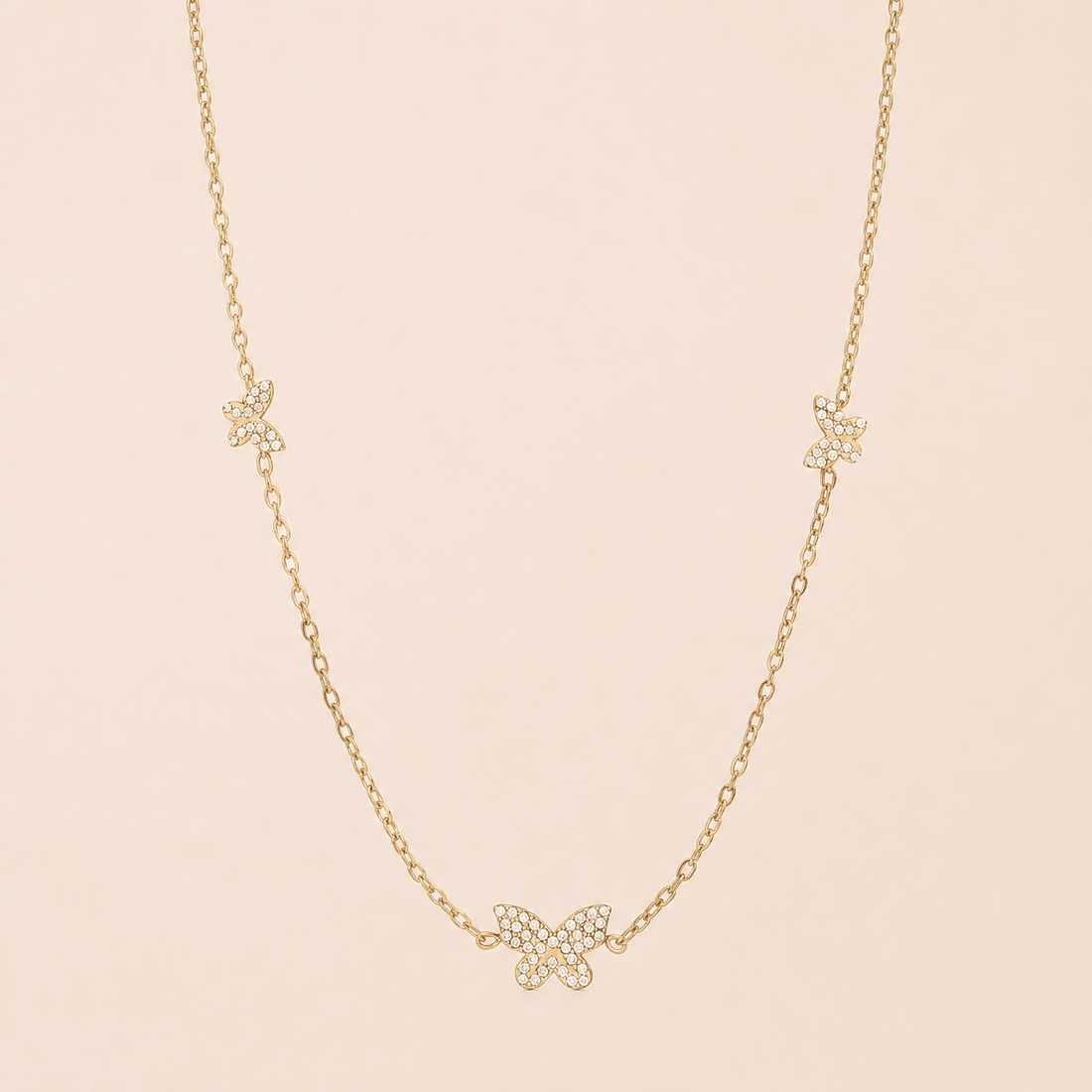 Butterfly Charm Necklace - Gemlet