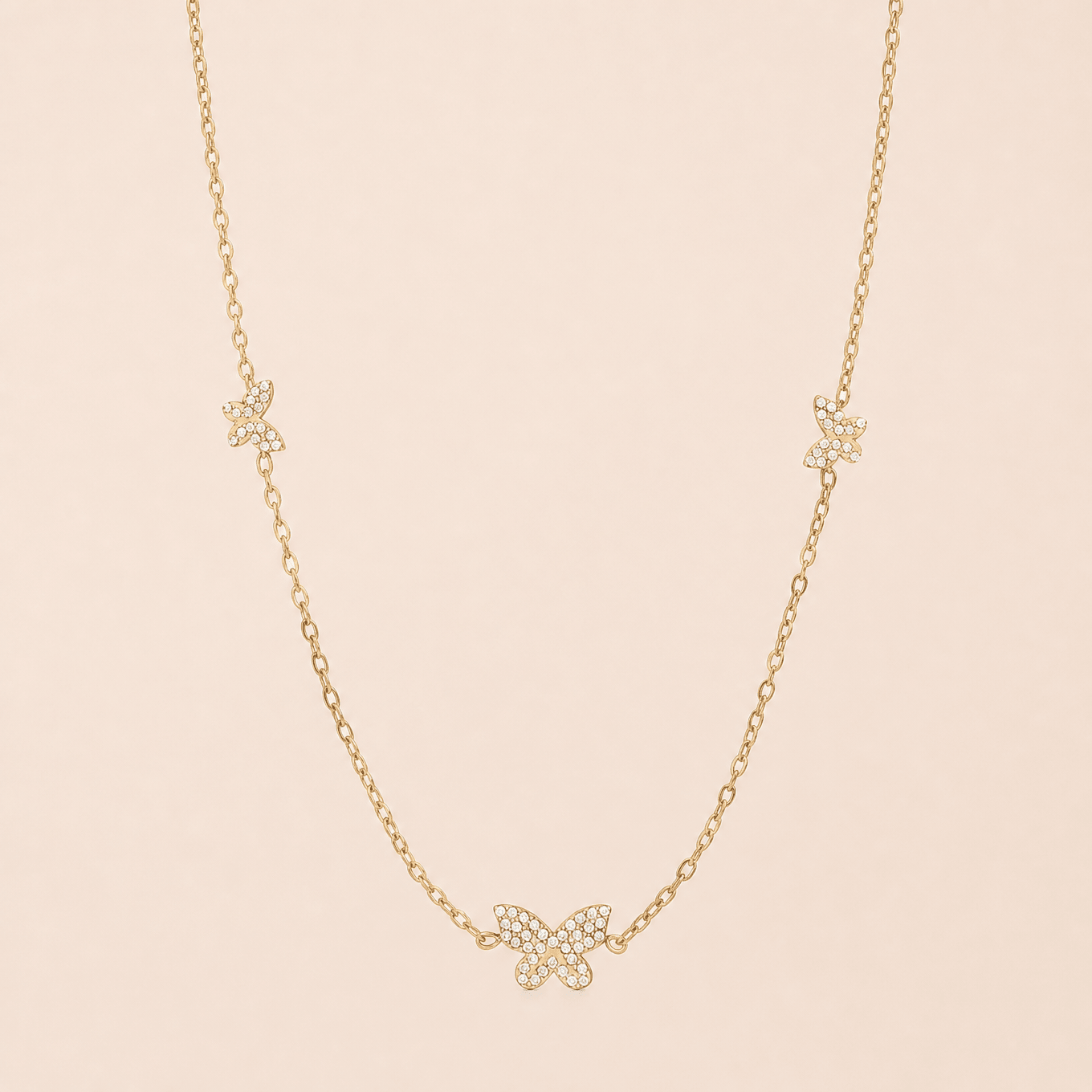 Butterfly Charm Necklace - Gemlet