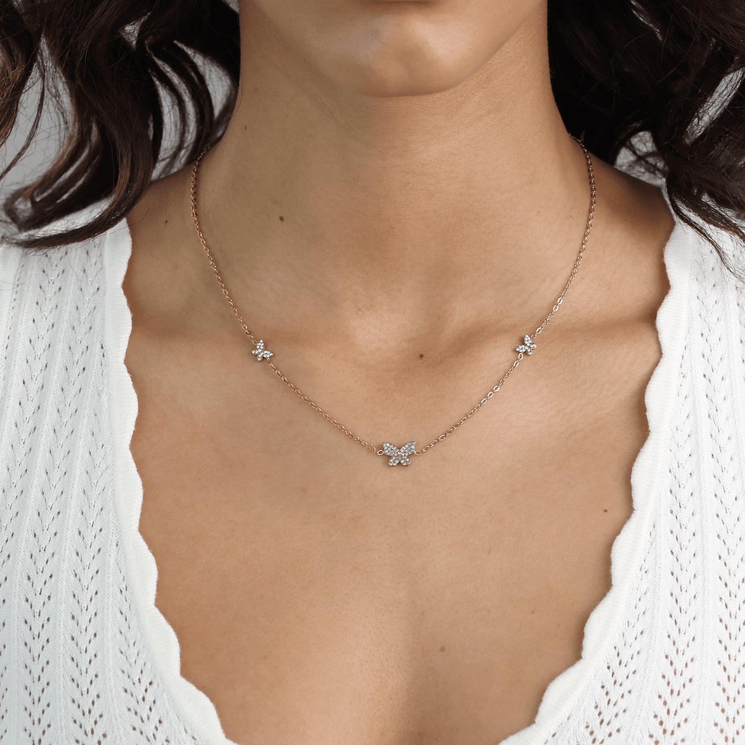 Butterfly Charm Necklace - Gemlet