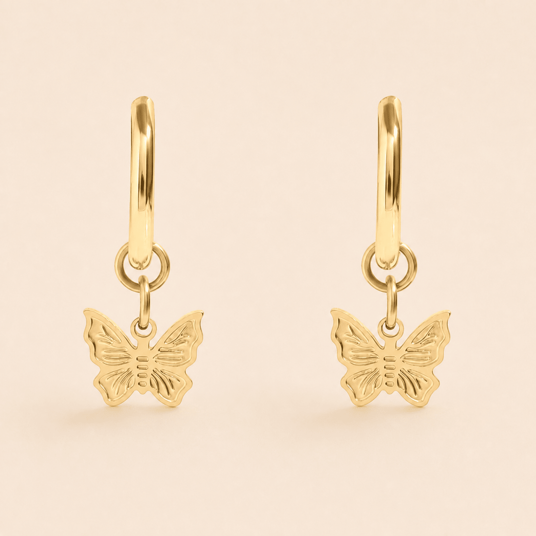 Butterfly Dangle Huggies - Gemlet