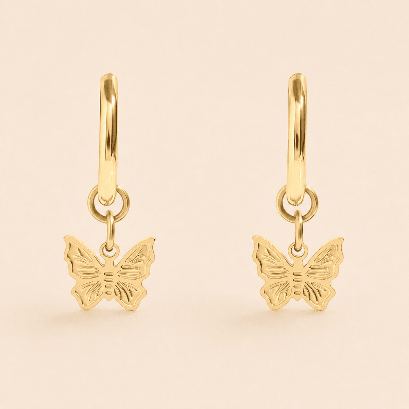 Butterfly Dangle Huggies - Gemlet