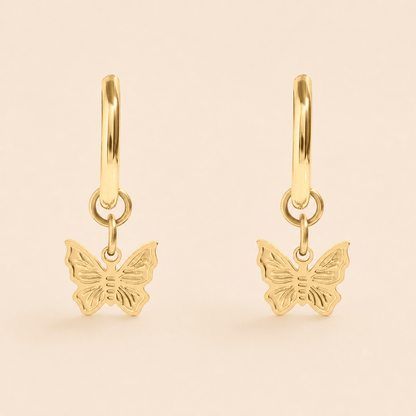 Butterfly Dangle Huggies - Gemlet