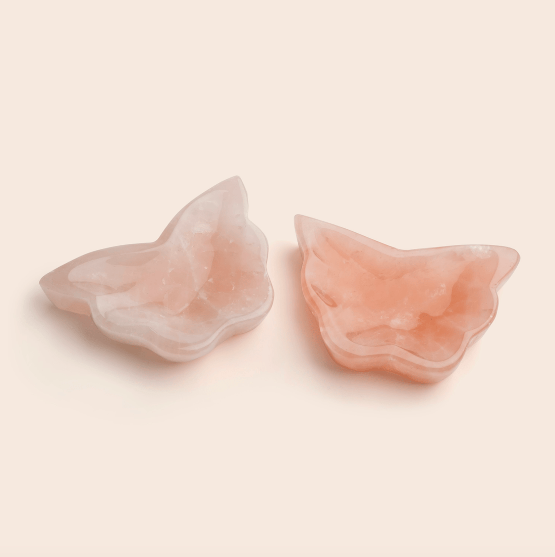 Butterfly Rose Quartz Bowl - Gemlet