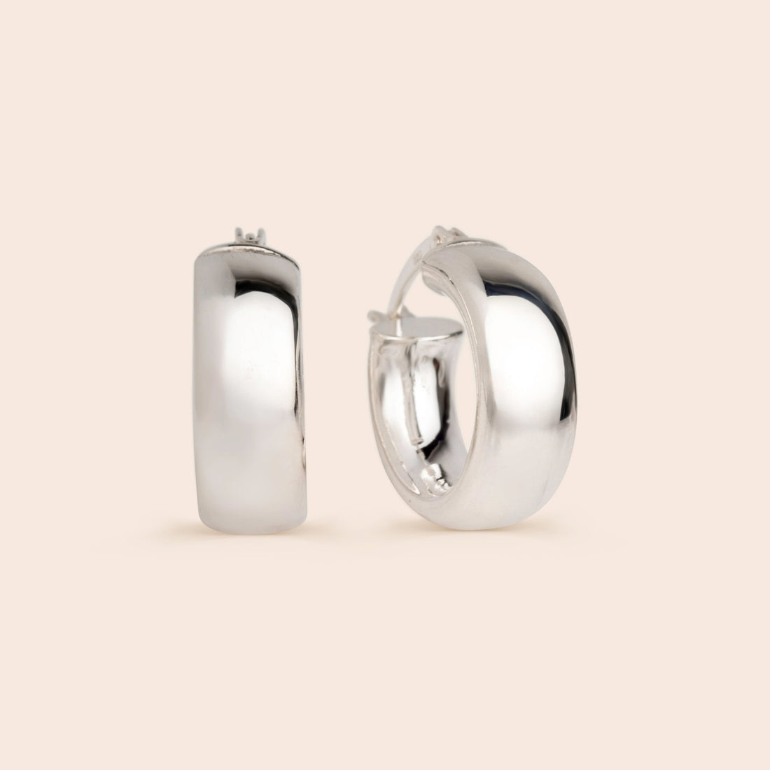 Chunky Thick Hinged Hoops - Gemlet