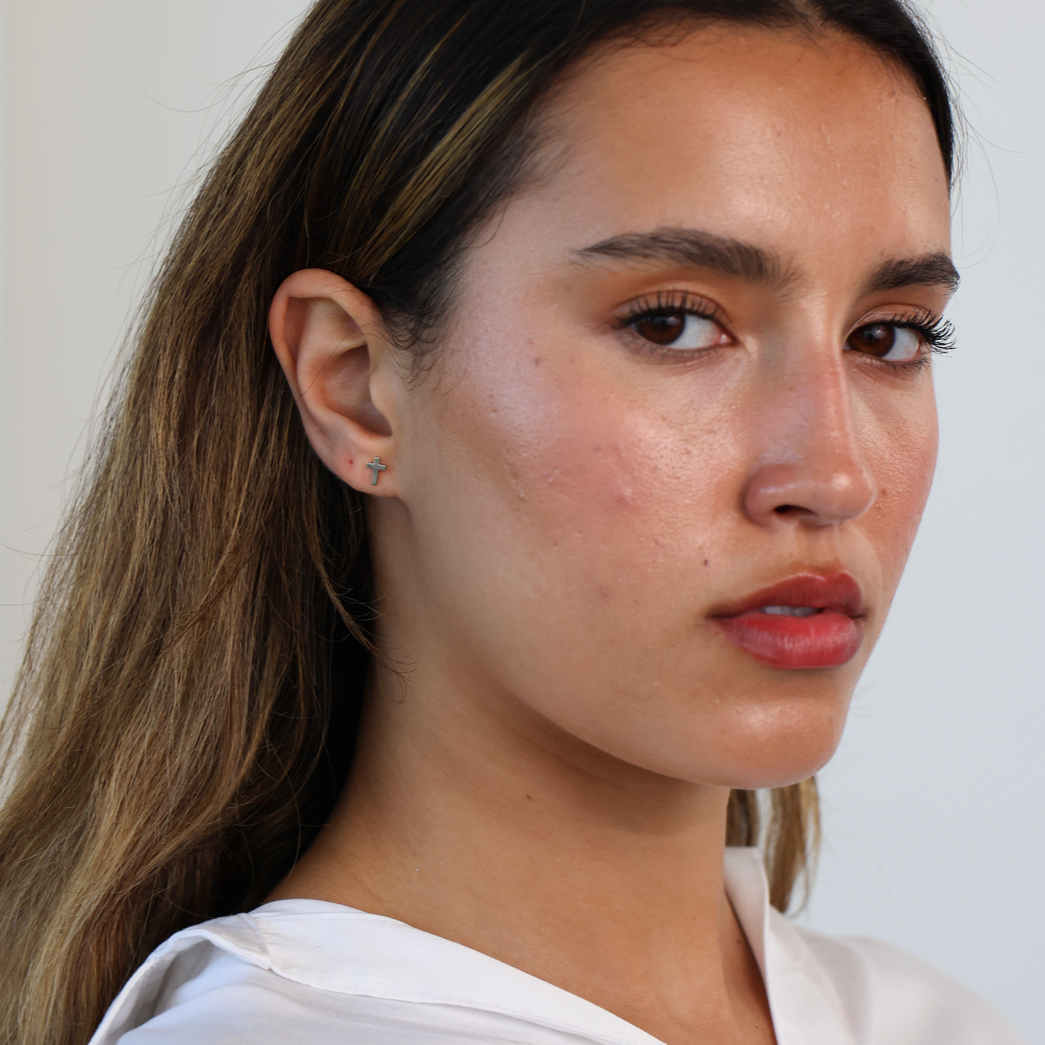 Cross Stud Earrings