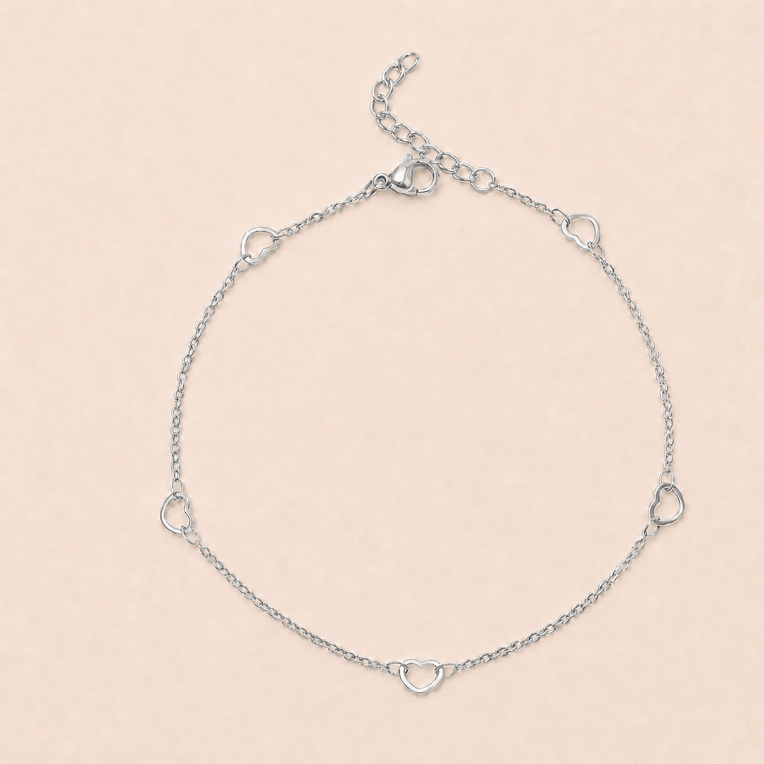 Dainty Hearts Anklet - Gemlet
