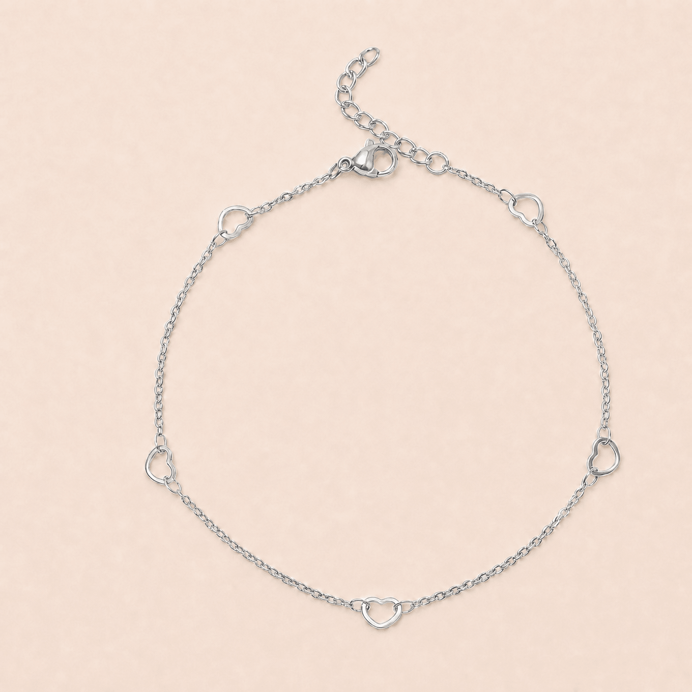 Dainty Hearts Anklet - Gemlet