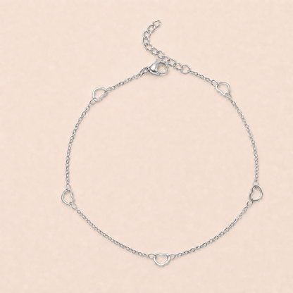 Dainty Hearts Anklet - Gemlet