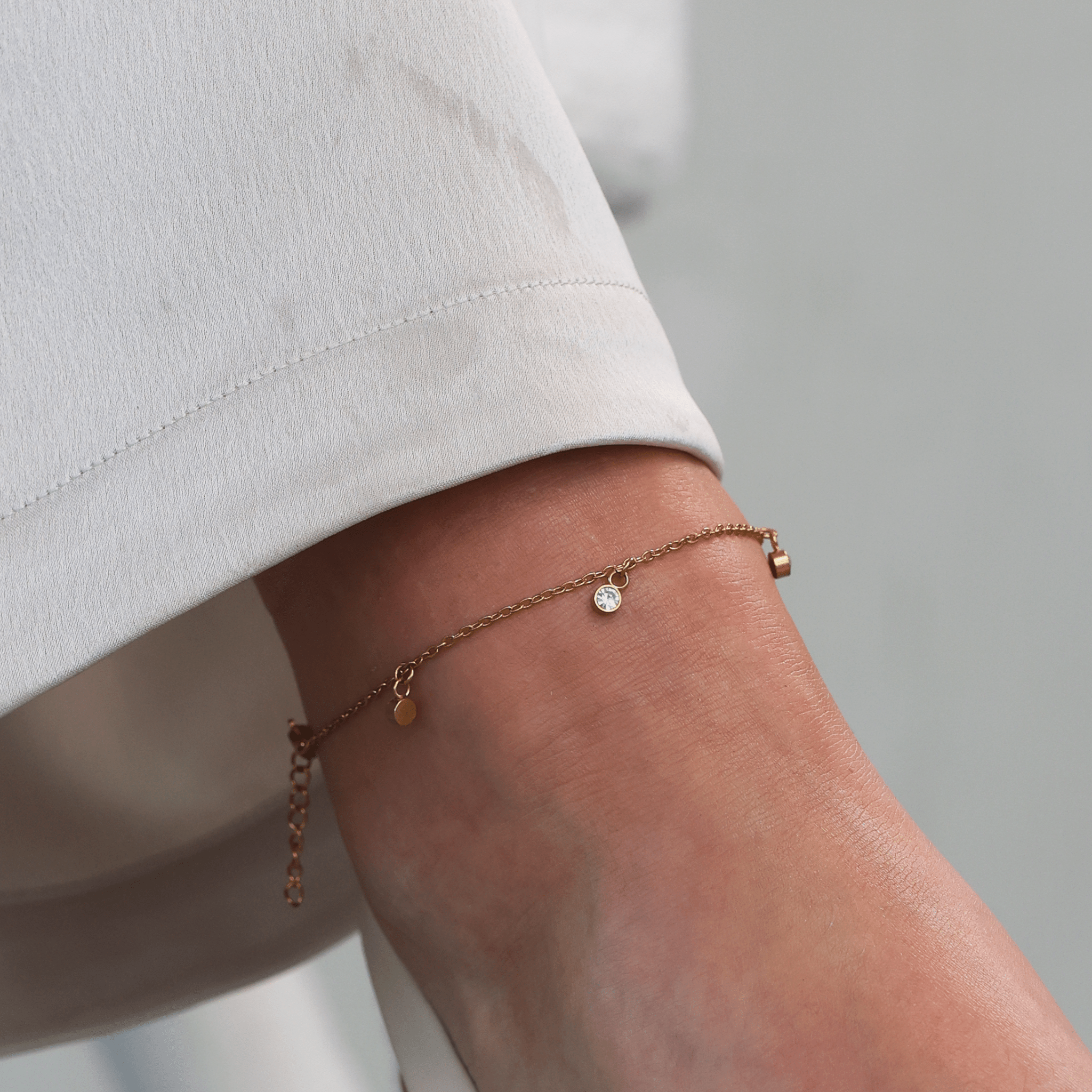 Dangle CZ Anklet - Gemlet