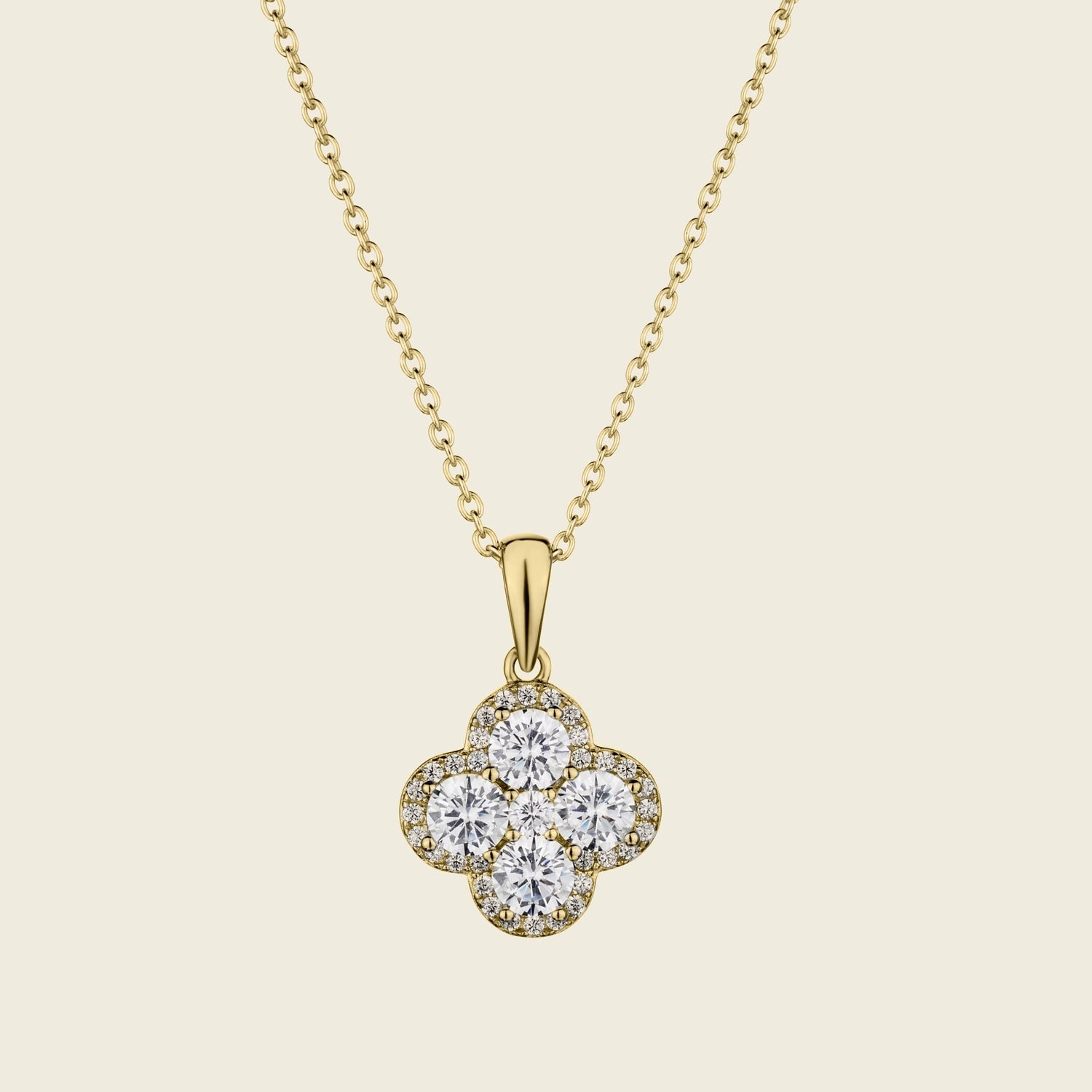 Diamond Clover CZ Special Pendant - Gemlet