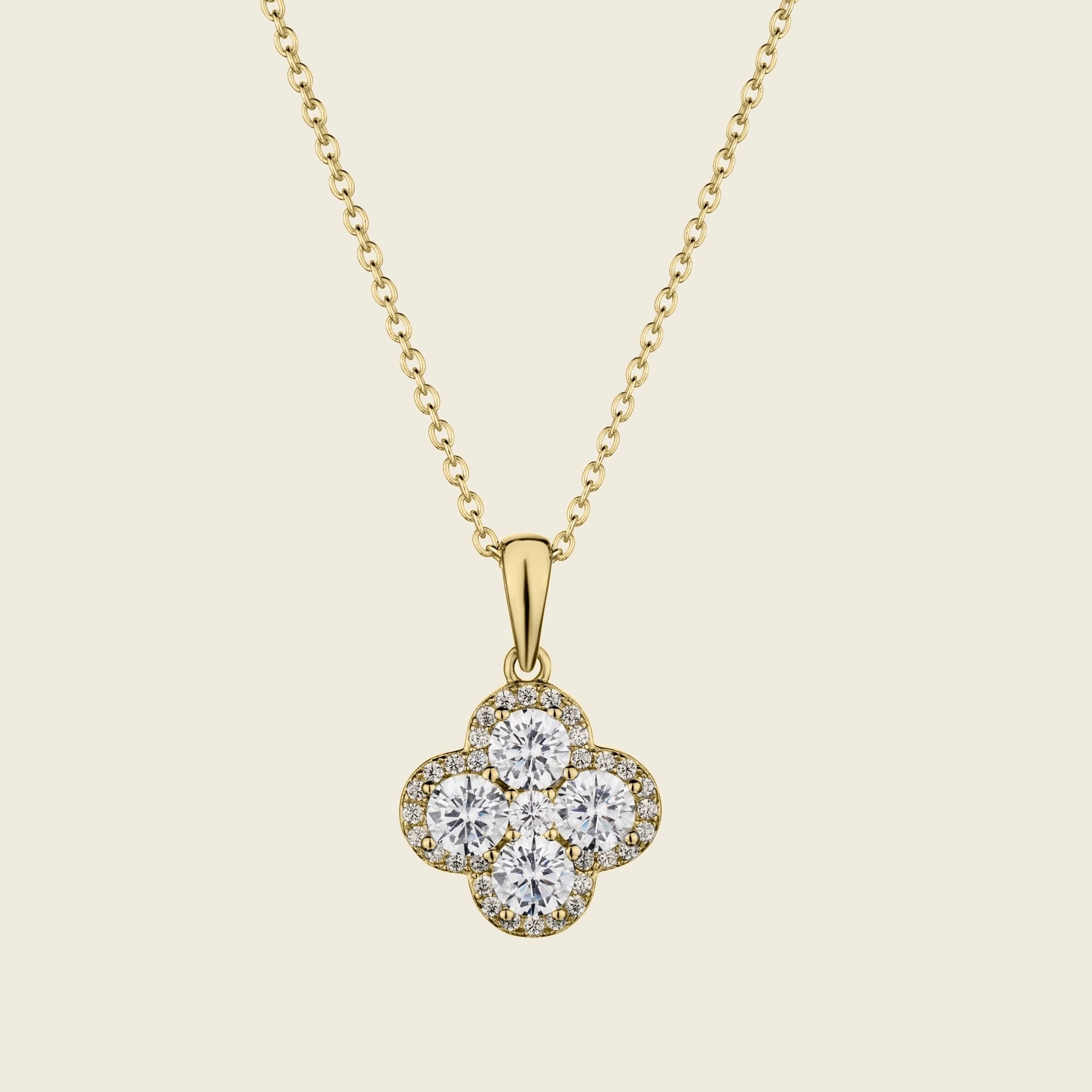 Diamond Clover CZ Special Pendant - Gemlet