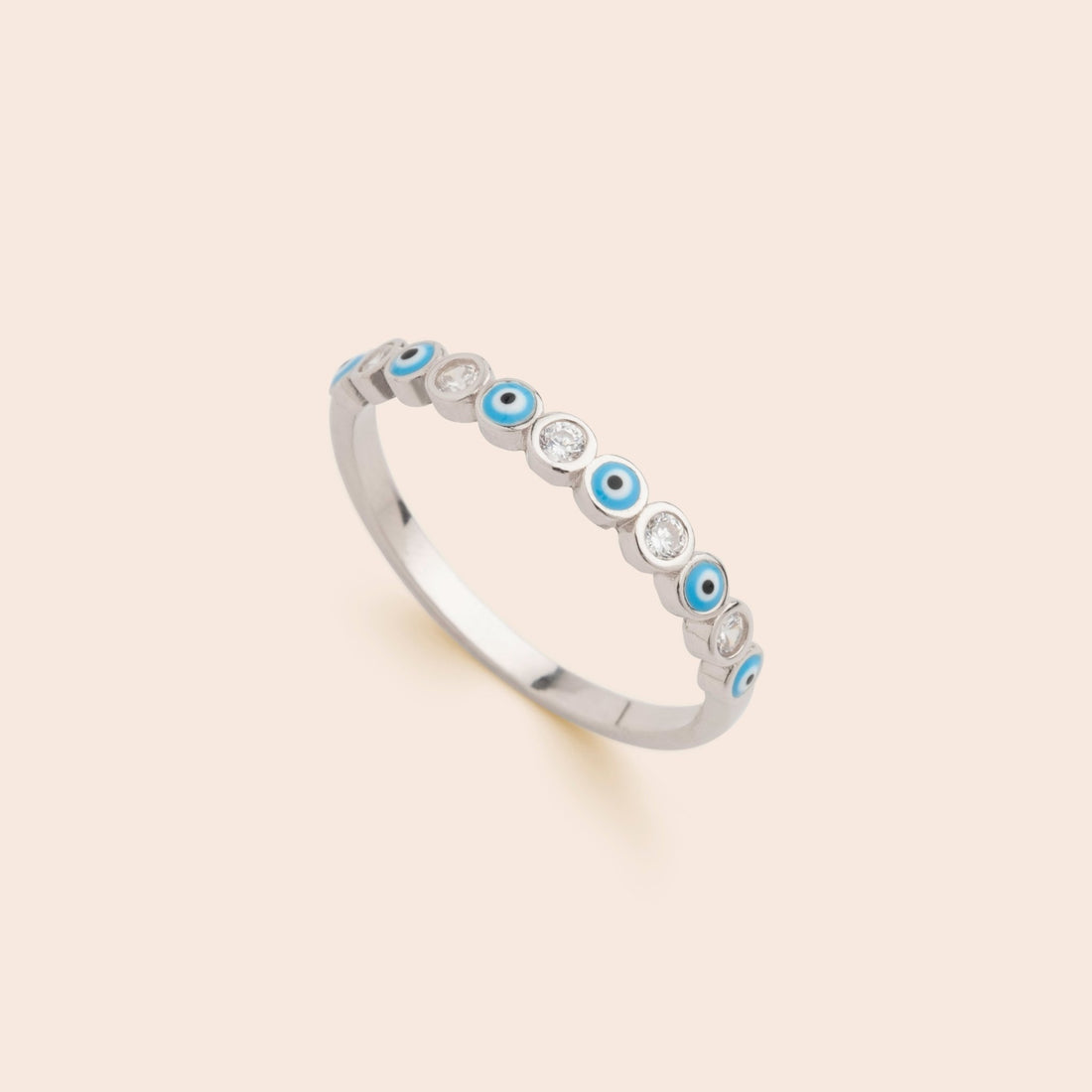 Dotted Evil Eye Ring - Gemlet