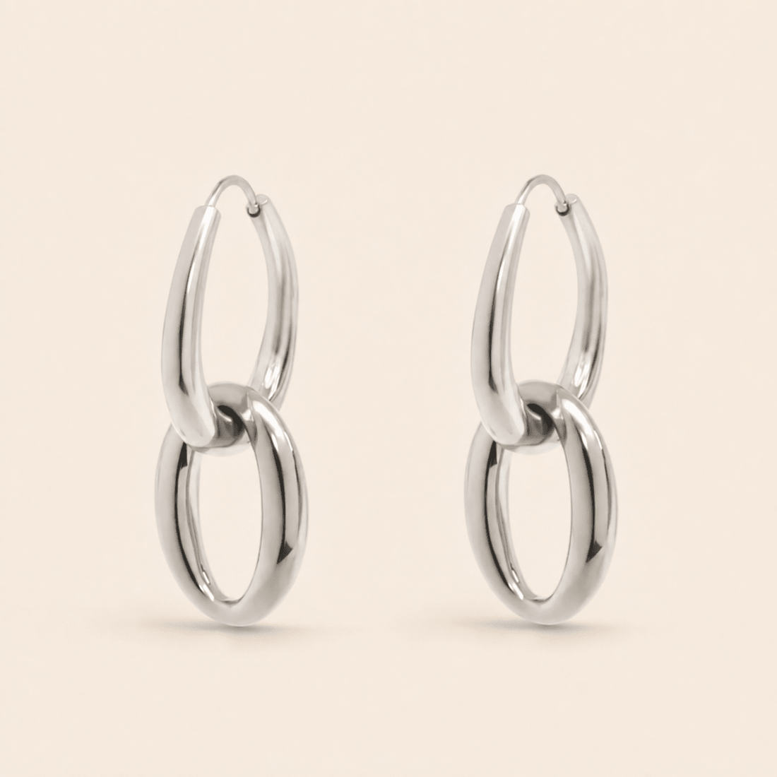 Double Hoop Dangle Earrings - Gemlet