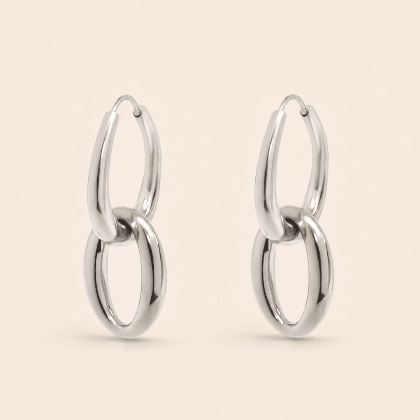 Double Hoop Dangle Earrings - Gemlet