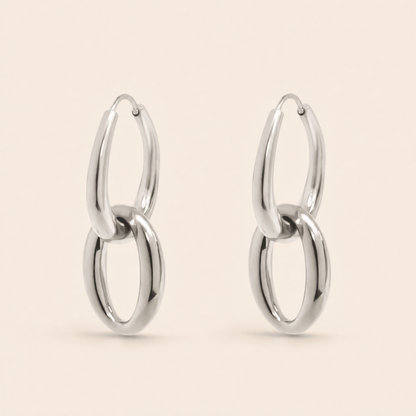 Double Hoop Dangle Earrings - Gemlet